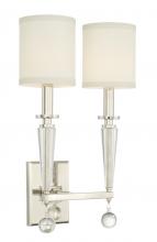 Crystorama 8102-PN - Paxton 11.5'' Polished Nickel Sconce