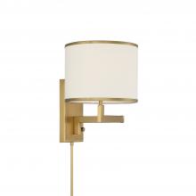 Crystorama MAD-B4101-AG - Madison 10'' Aged Brass Task Sconce
